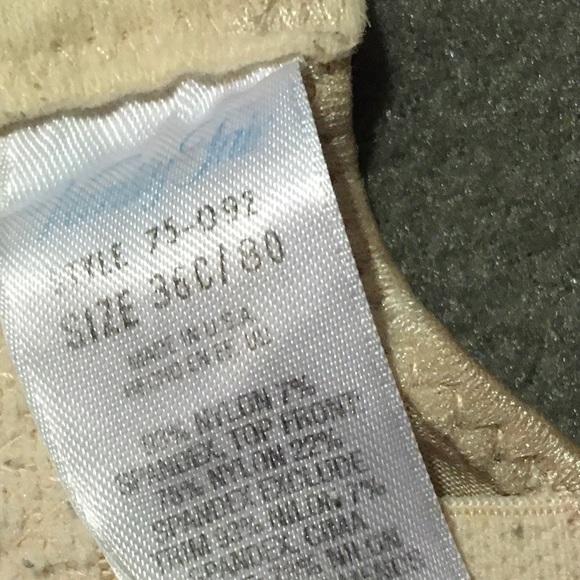 Vanity Fair Vintage Sheer Bra - Nude 36C Underwire - Picture 5 of 5